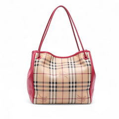 Small Haymarket Check Coated Canvas Canterbury Tote