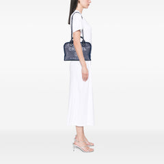 Large Denim Deauville Bowling Bag