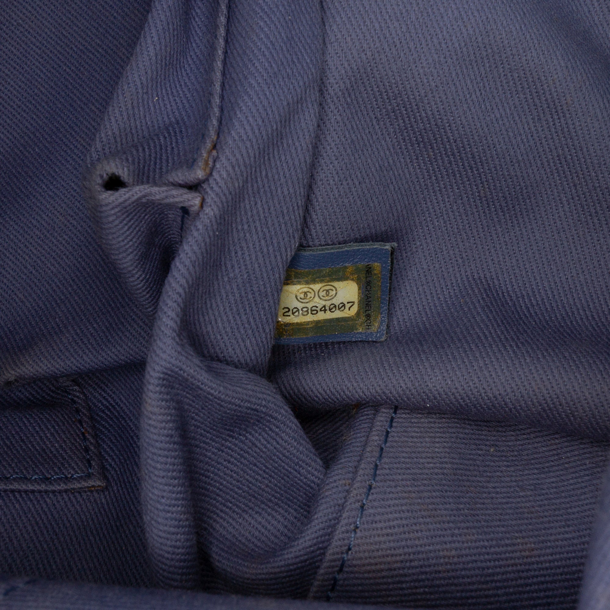 Large Denim Deauville Bowling Bag