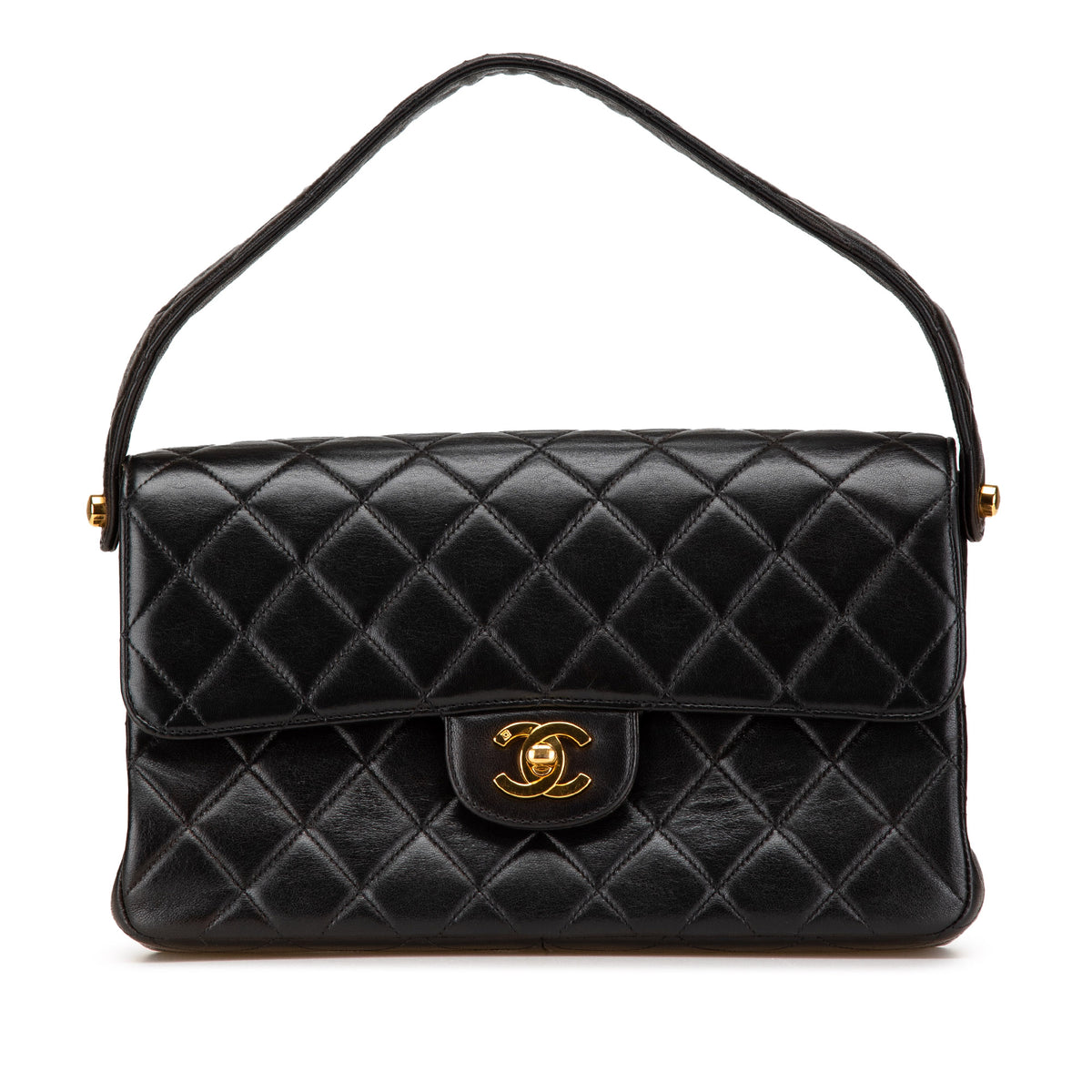 Quilted Lambskin Double Sided Flap