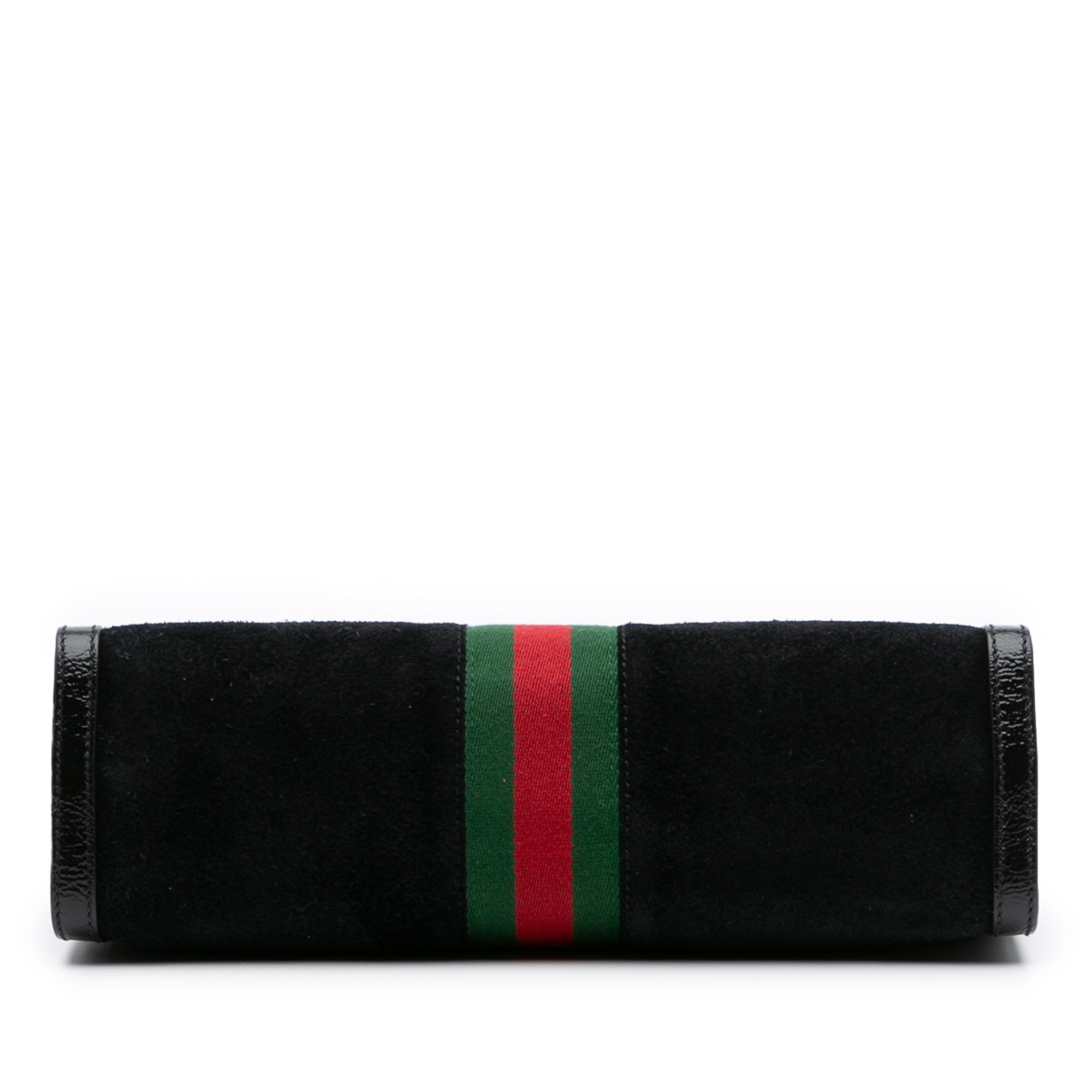 Medium Suede Ophidia Web Chain Shoulder Bag