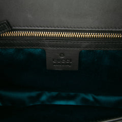 Medium Suede Ophidia Web Chain Shoulder Bag