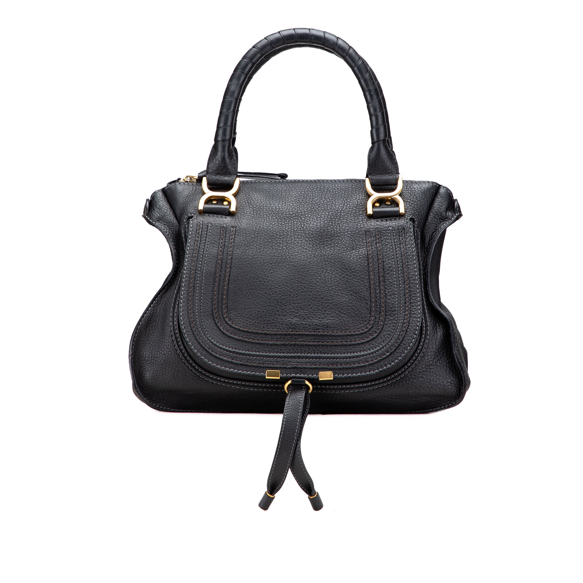 Medium Leather Marcie Satchel