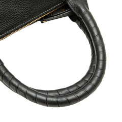 Medium Leather Marcie Satchel