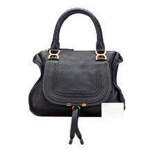 Medium Leather Marcie Satchel