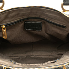 Medium Leather Marcie Satchel