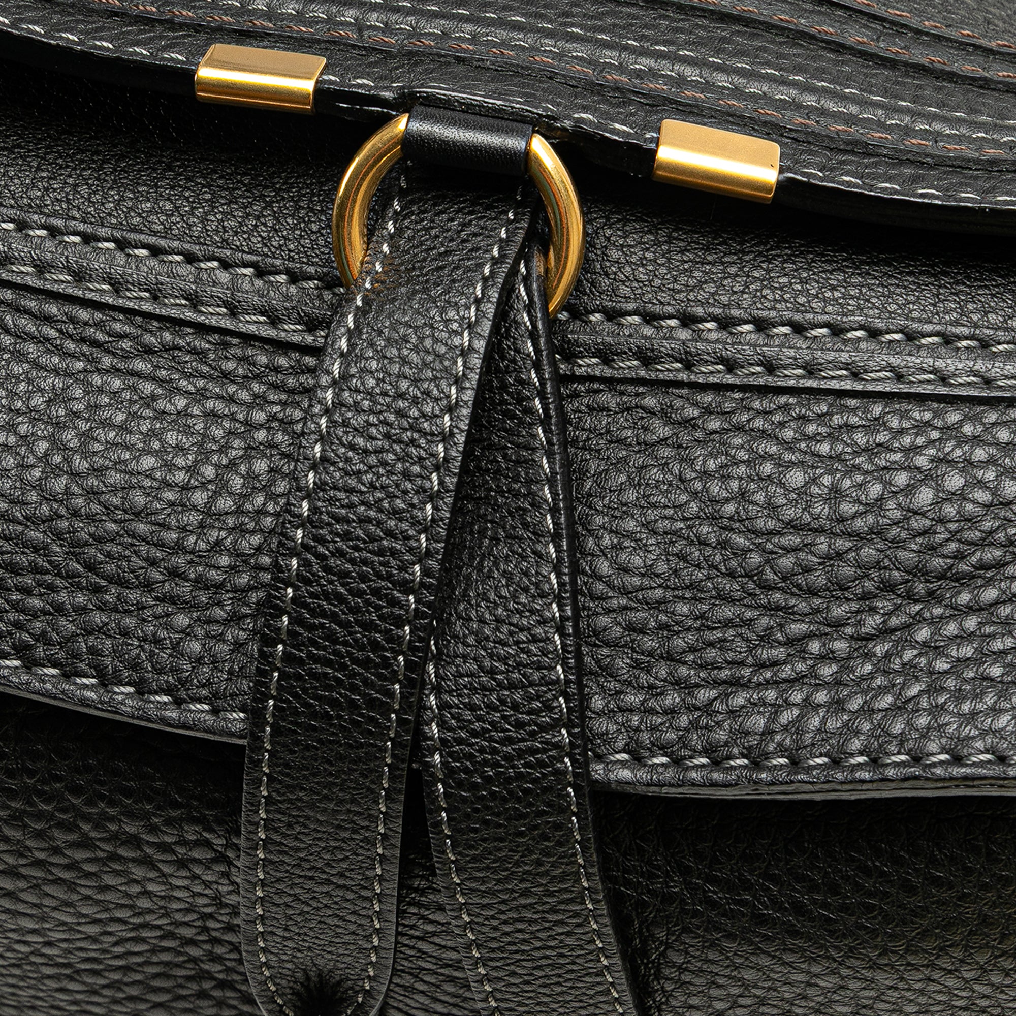 Medium Leather Marcie Satchel