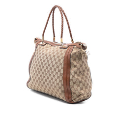 Large GG Canvas Bella Satchel