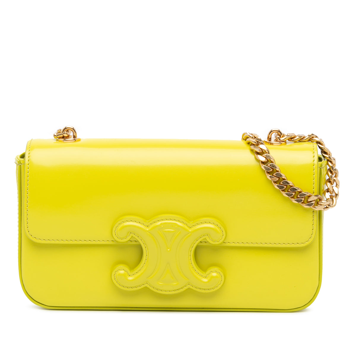 Calfskin Cuir Triomphe Chain Shoulder Bag