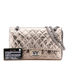 Reissue 2.55 Aged Metallic Calfskin Double Flap 225