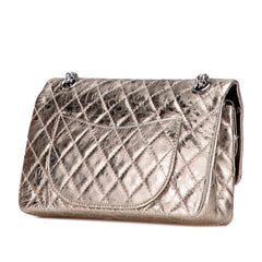 Reissue 2.55 Aged Metallic Calfskin Double Flap 225