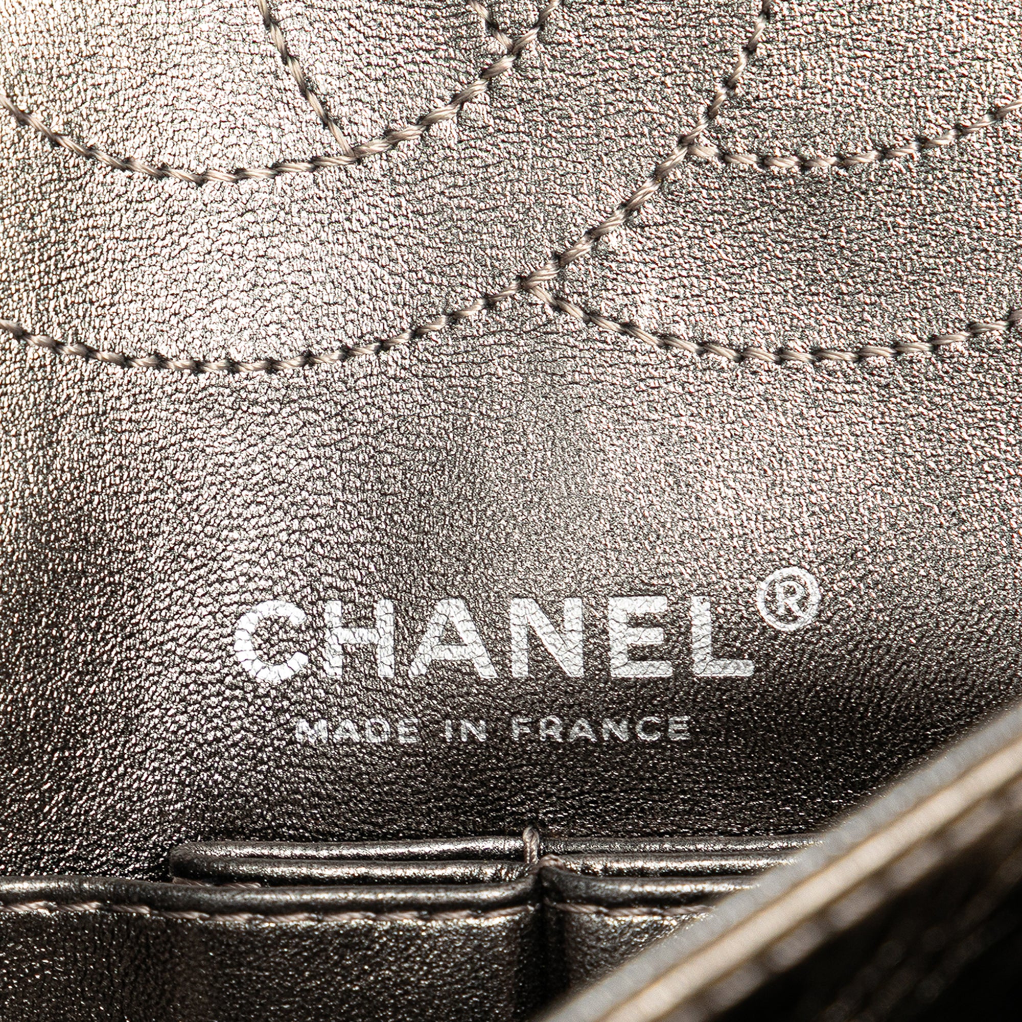 Reissue 2.55 Aged Metallic Calfskin Double Flap 225