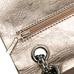 Reissue 2.55 Aged Metallic Calfskin Double Flap 225