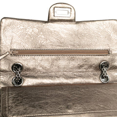 Reissue 2.55 Aged Metallic Calfskin Double Flap 225
