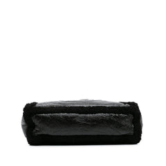 Medium Patent Shearling Soho Chain Tote