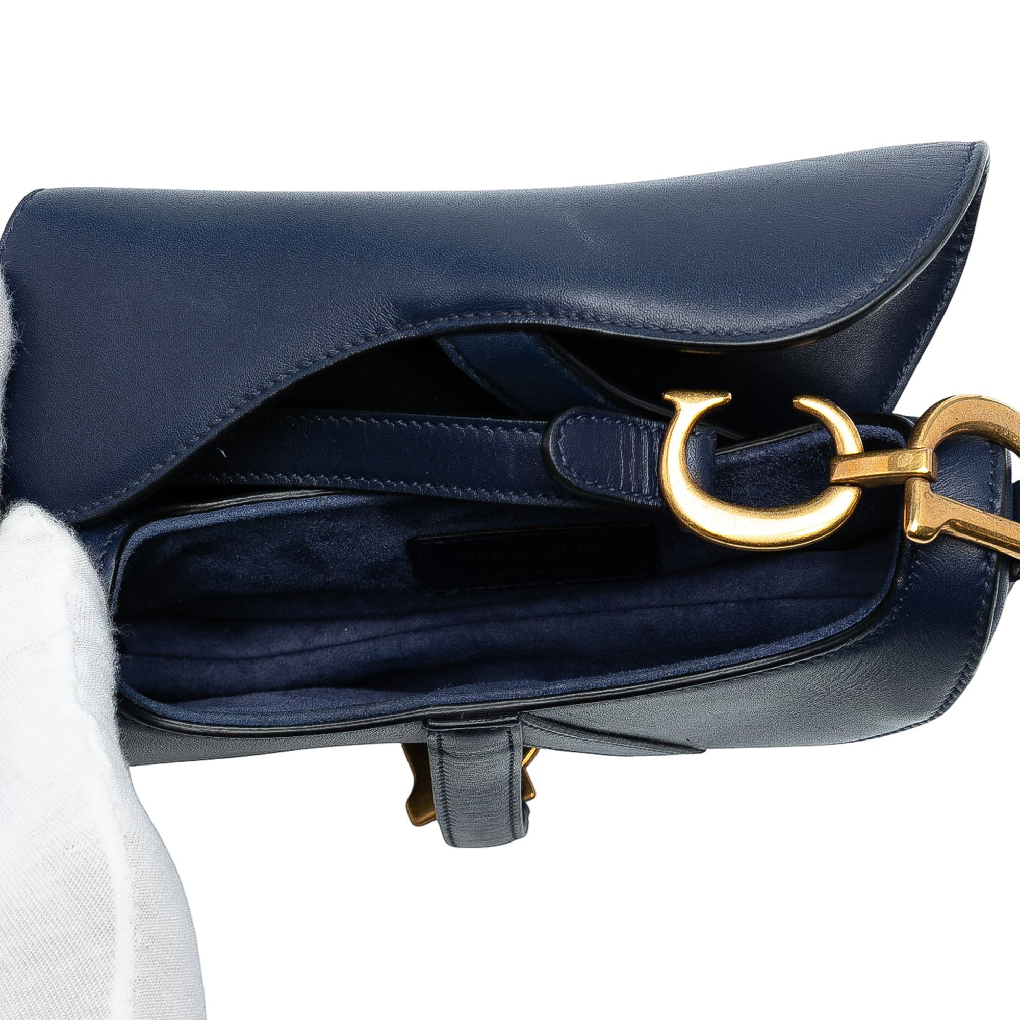 Mini Smooth Calfskin Saddle Bag
