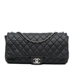 Jumbo Quilted Lambskin Coco Rain Flap