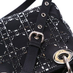 Mini Satin Cannage Strass Crystal Embellished Lady Dior
