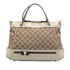 GG Canvas Web Mayfair Satchel