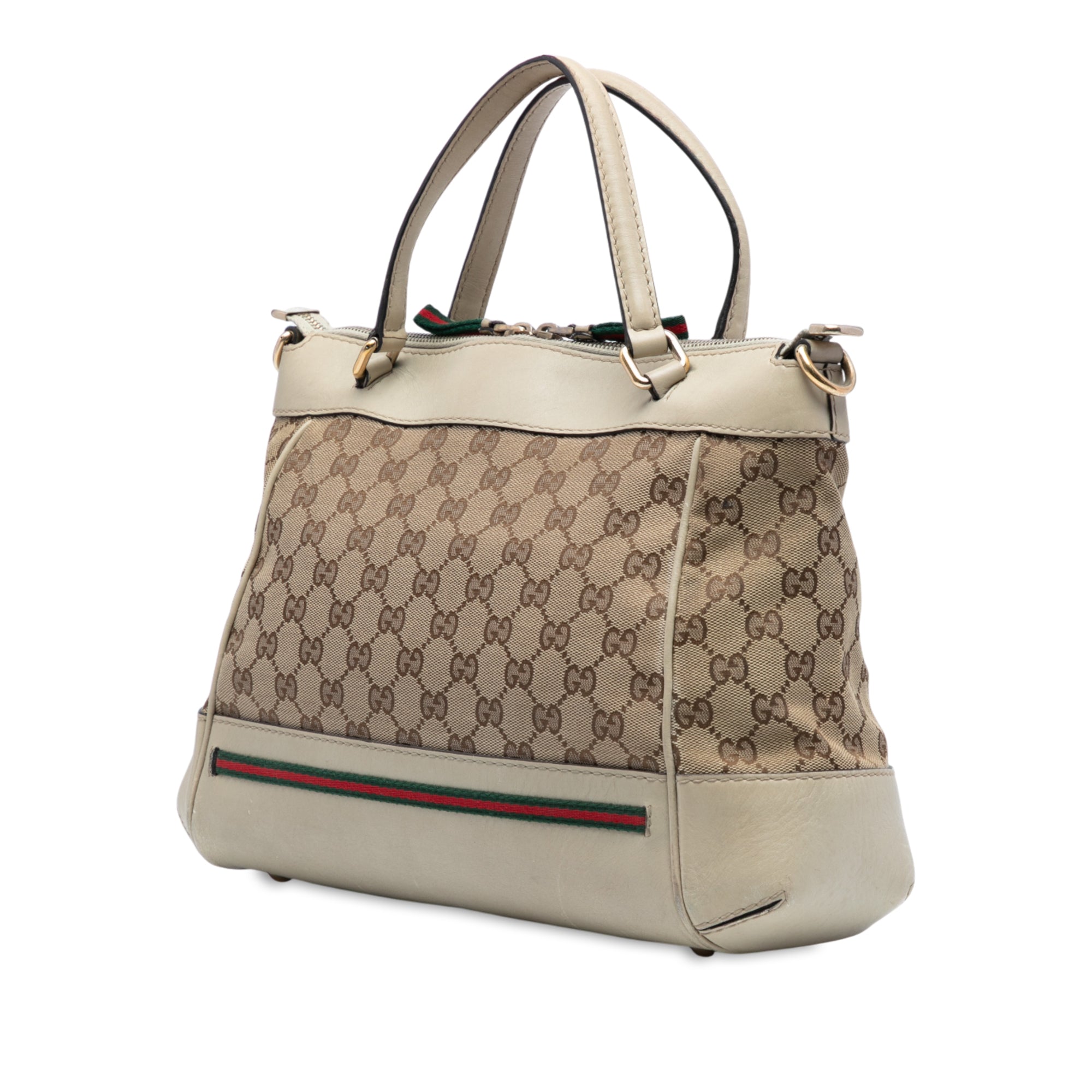 GG Canvas Web Mayfair Satchel