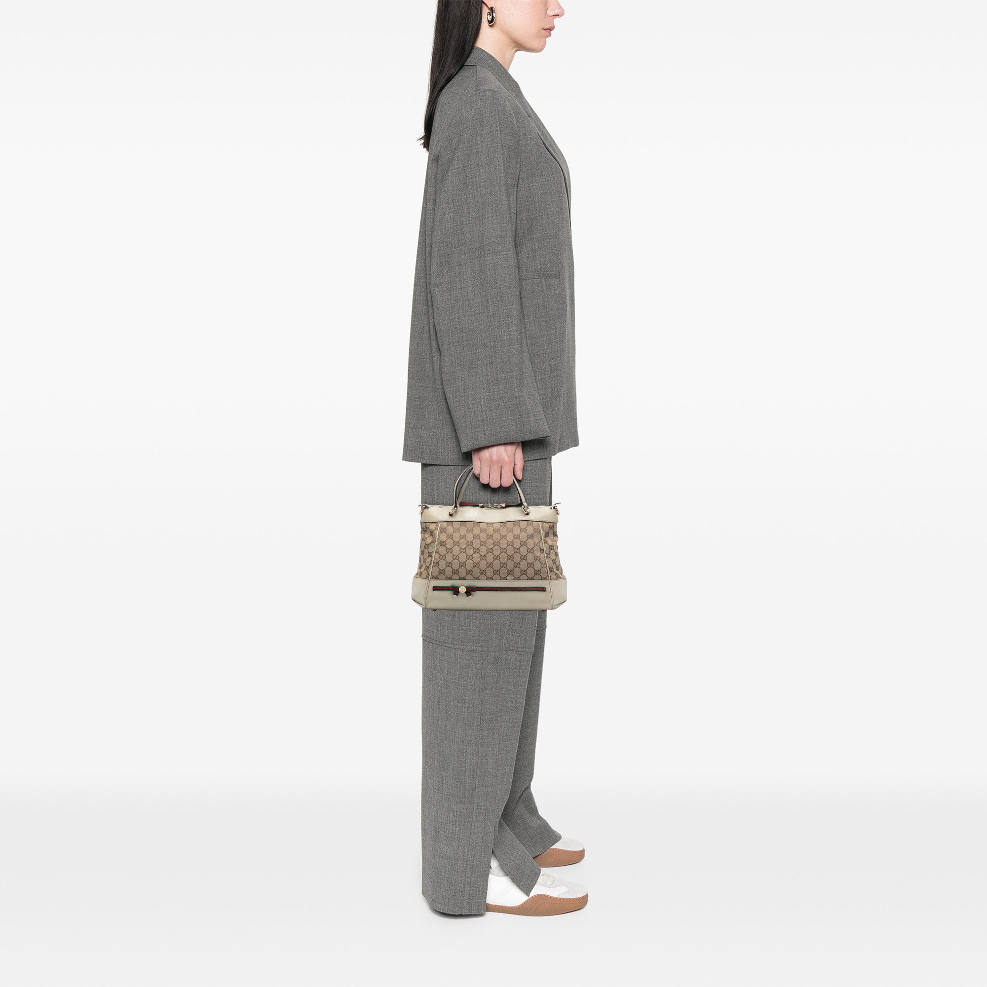 GG Canvas Web Mayfair Satchel