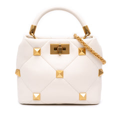 Small Nappa Roman Stud The Handle Bag