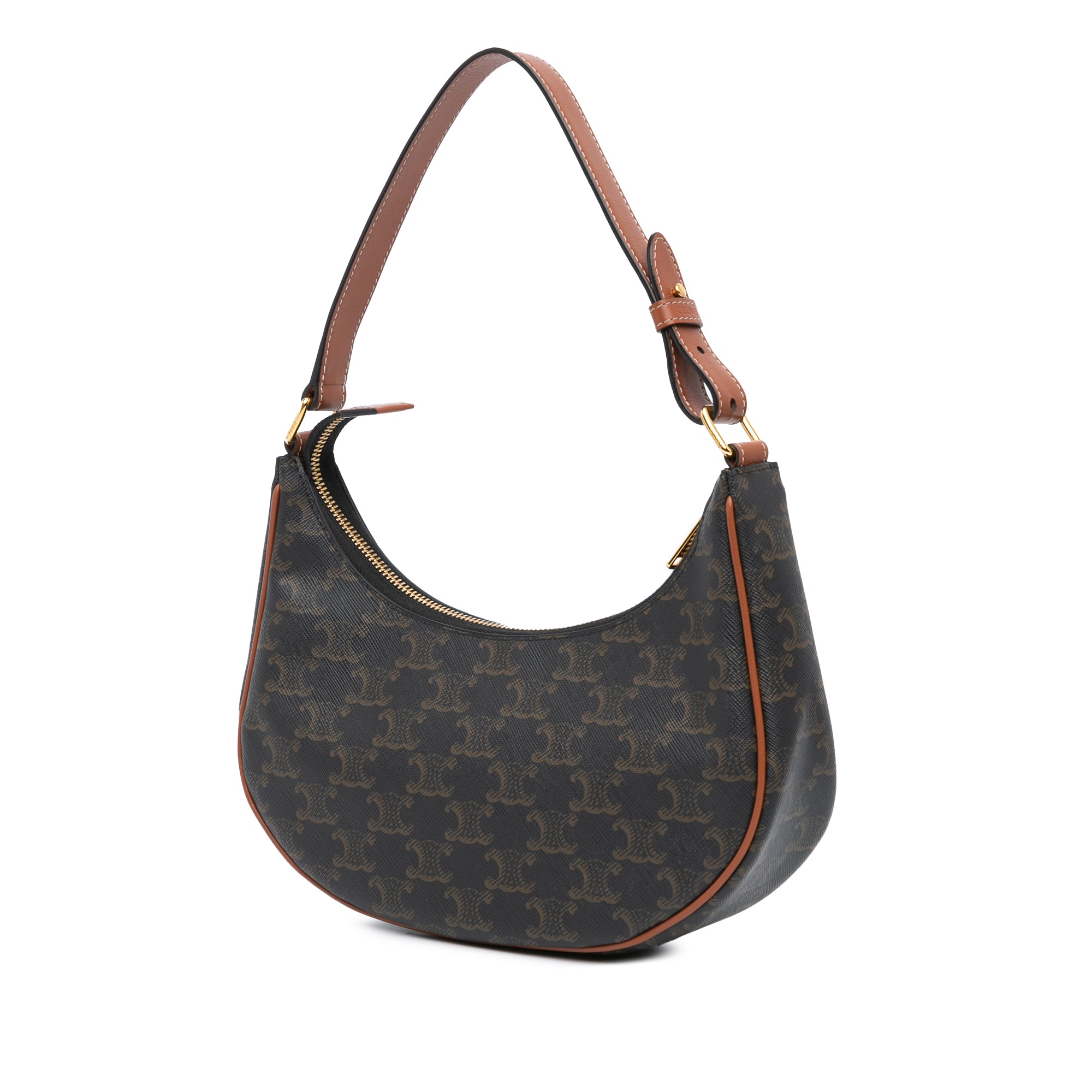 Coated Canvas Triomphe Ava Shoulder Bag