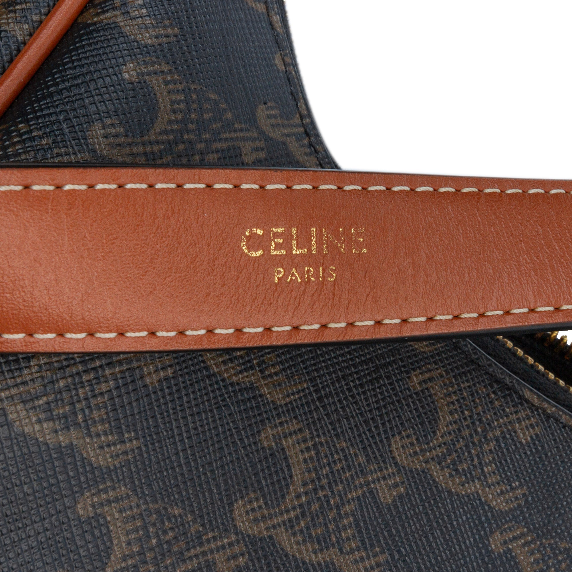 Coated Canvas Triomphe Ava Shoulder Bag