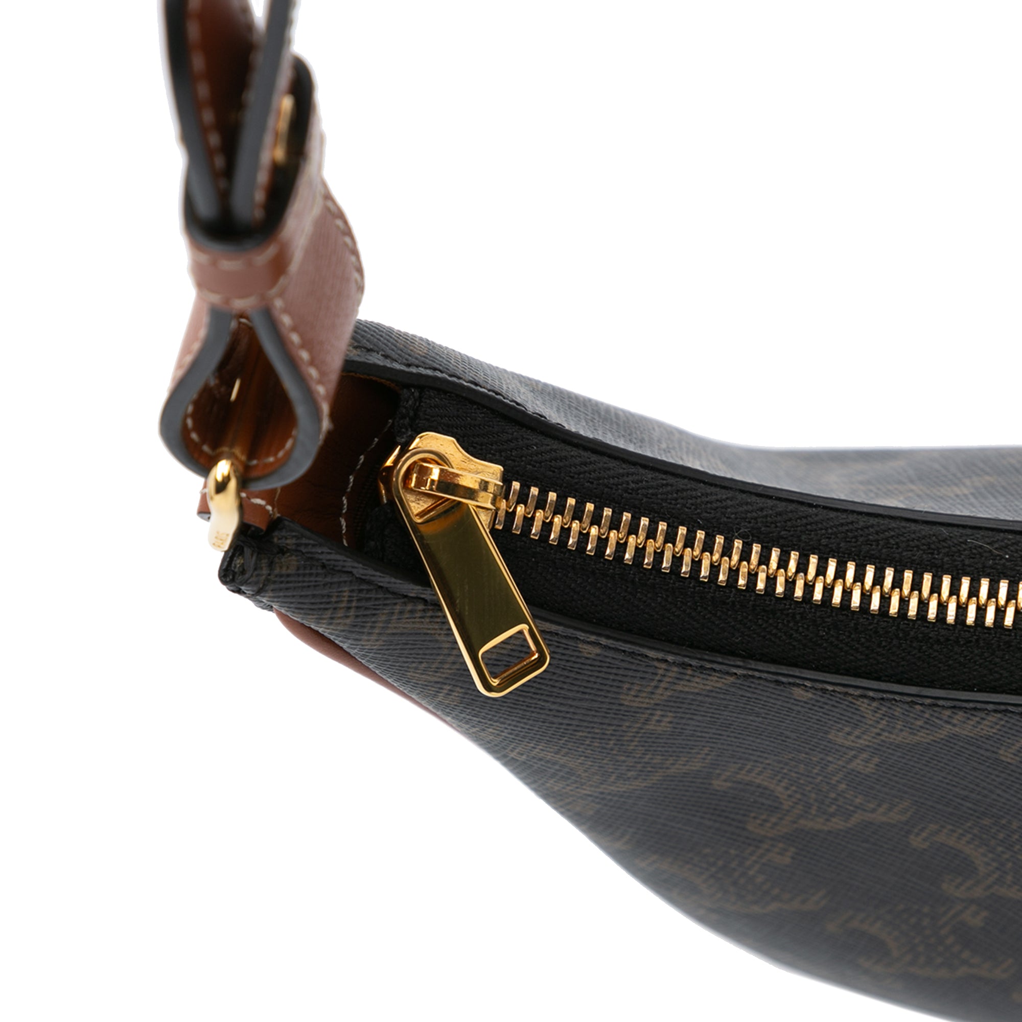 Coated Canvas Triomphe Ava Shoulder Bag