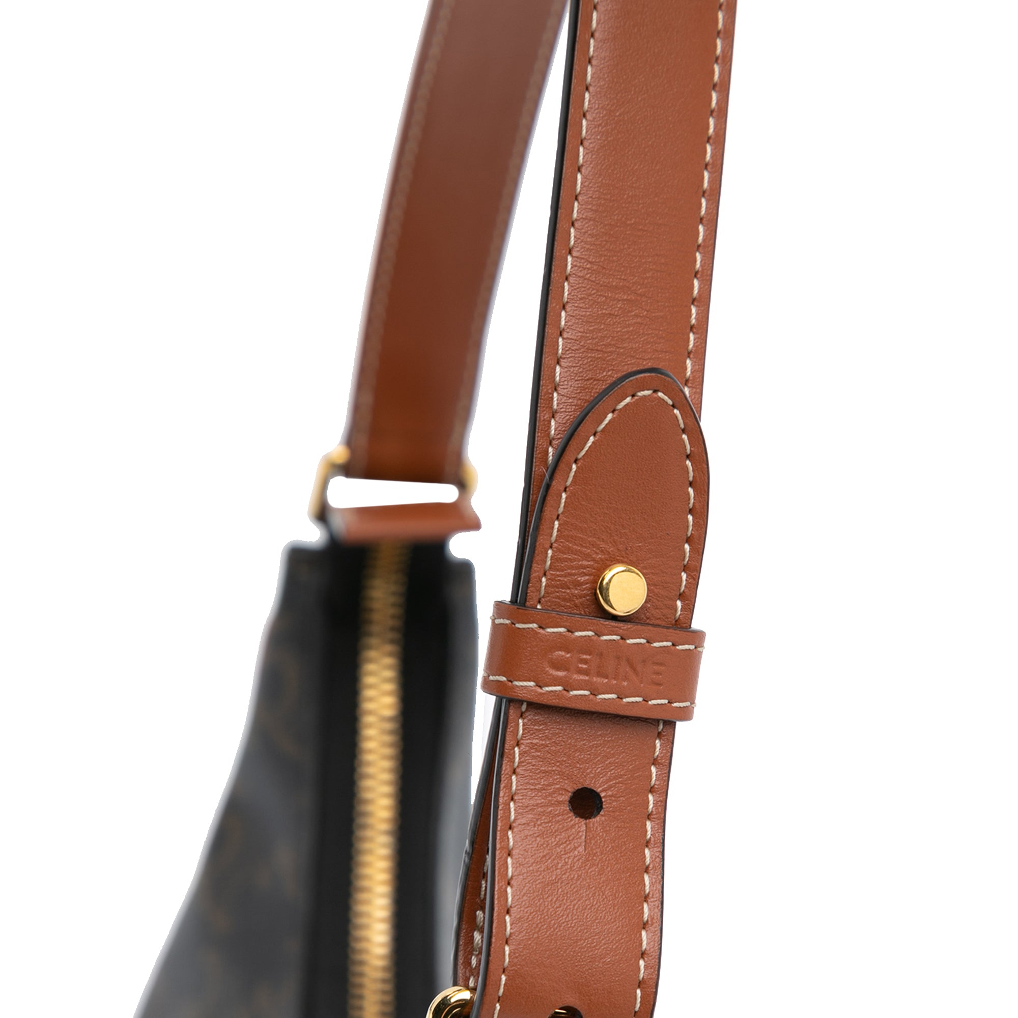 Coated Canvas Triomphe Ava Shoulder Bag