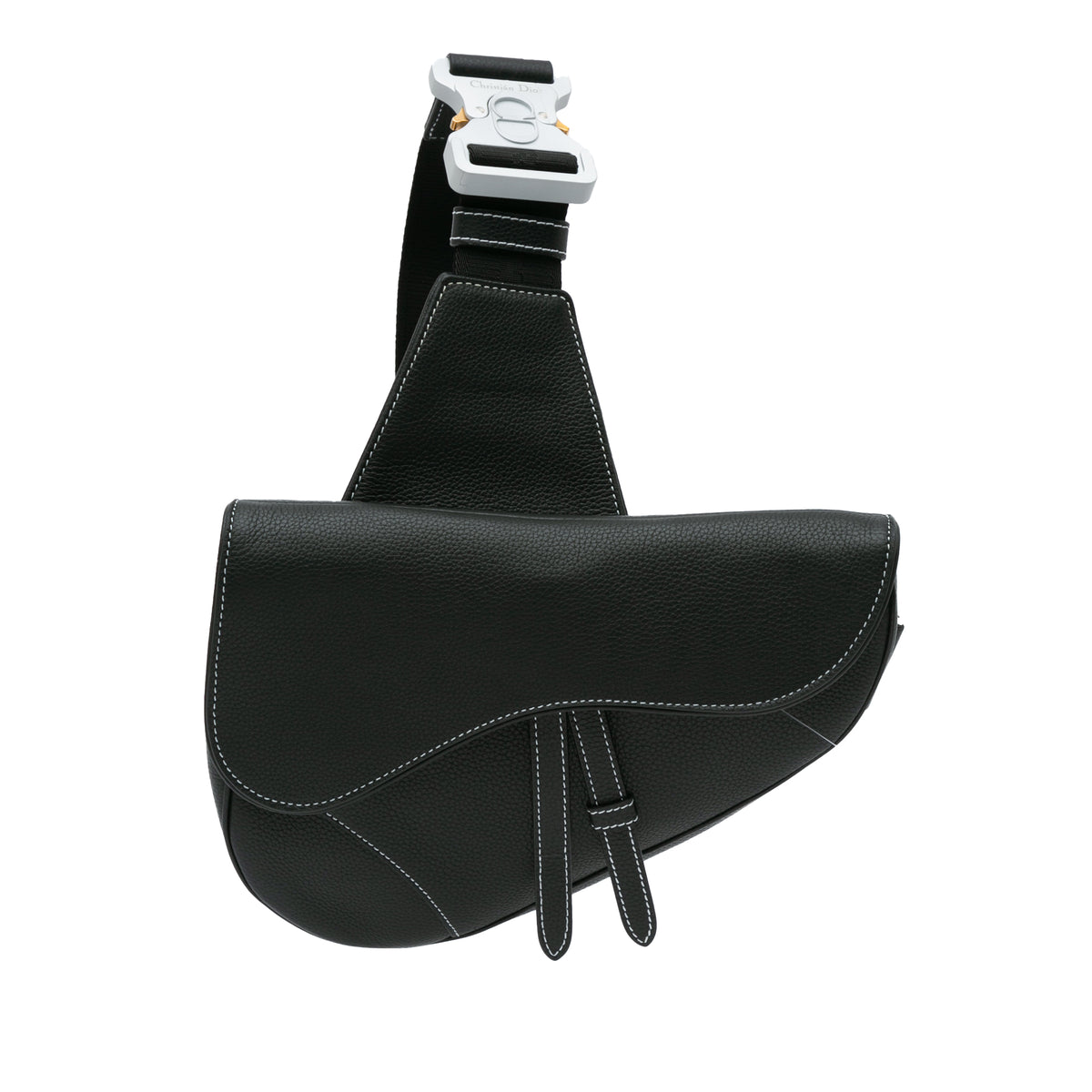 Grained Calfskin Saddle Bag