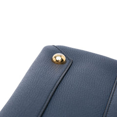 Medium Leather and House Check Banner Satchel