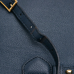 Medium Leather and House Check Banner Satchel
