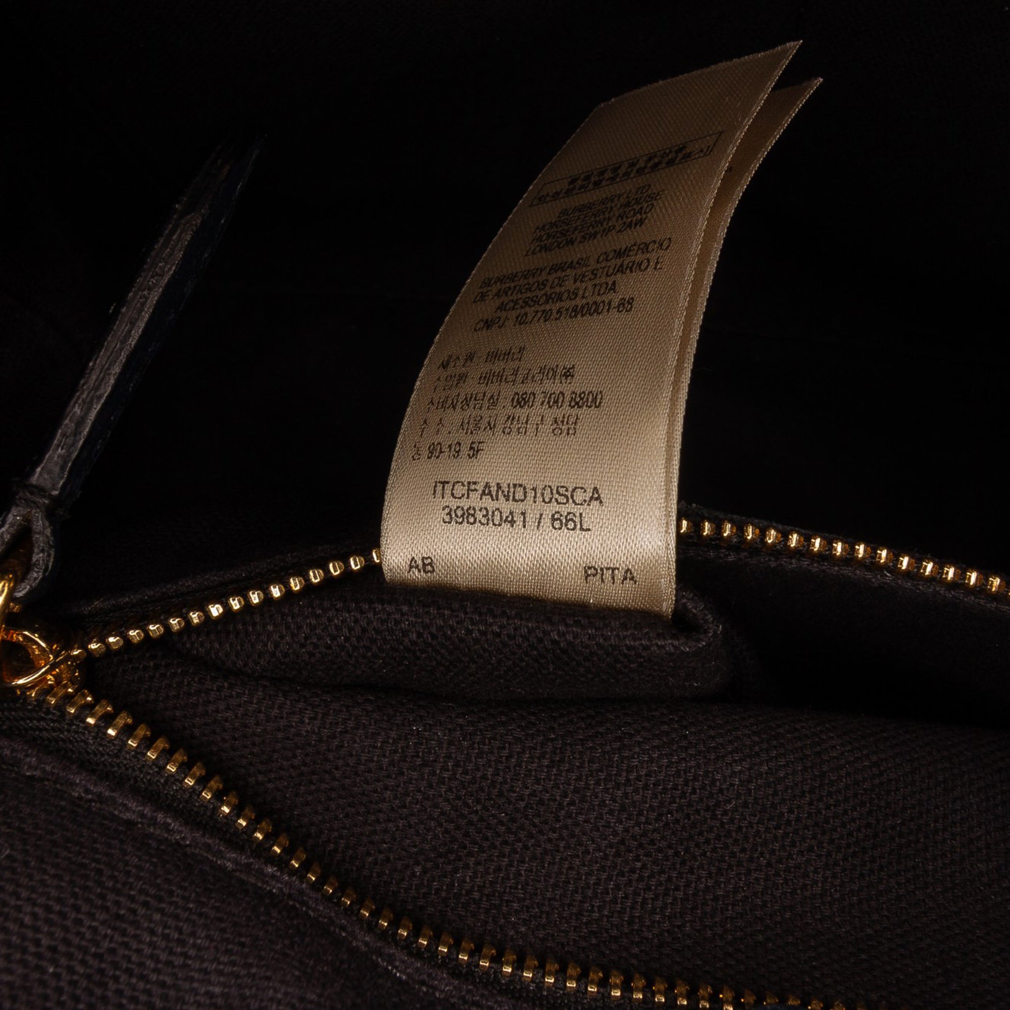 Medium Leather and House Check Banner Satchel