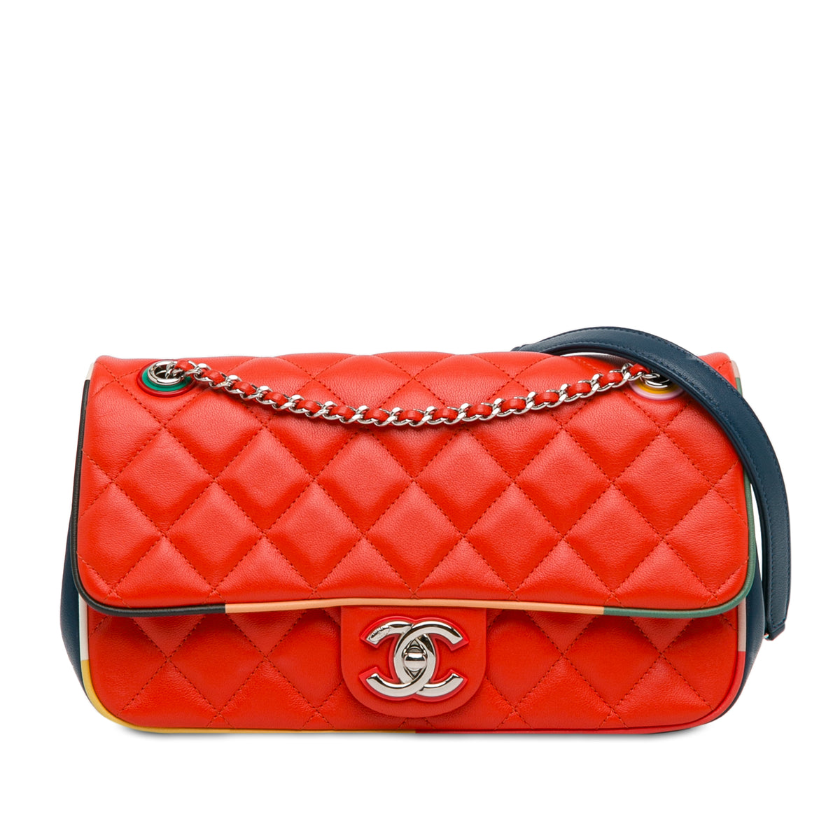 Medium Quilted Lambskin Cuba Color Flap_0