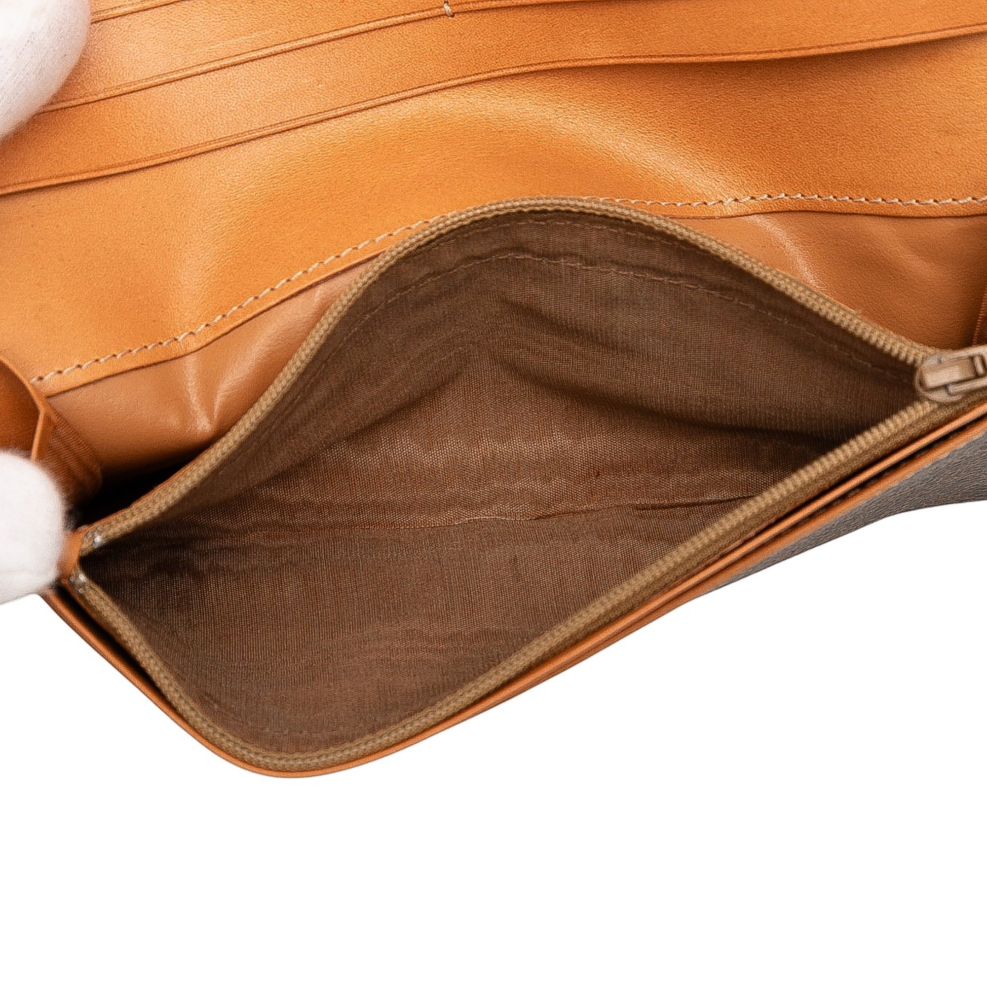 Macadam Coated Canvas Long Wallet