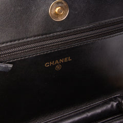 Quilted Caviar Boy Wallet on Chain