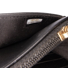 Quilted Caviar Boy Wallet on Chain