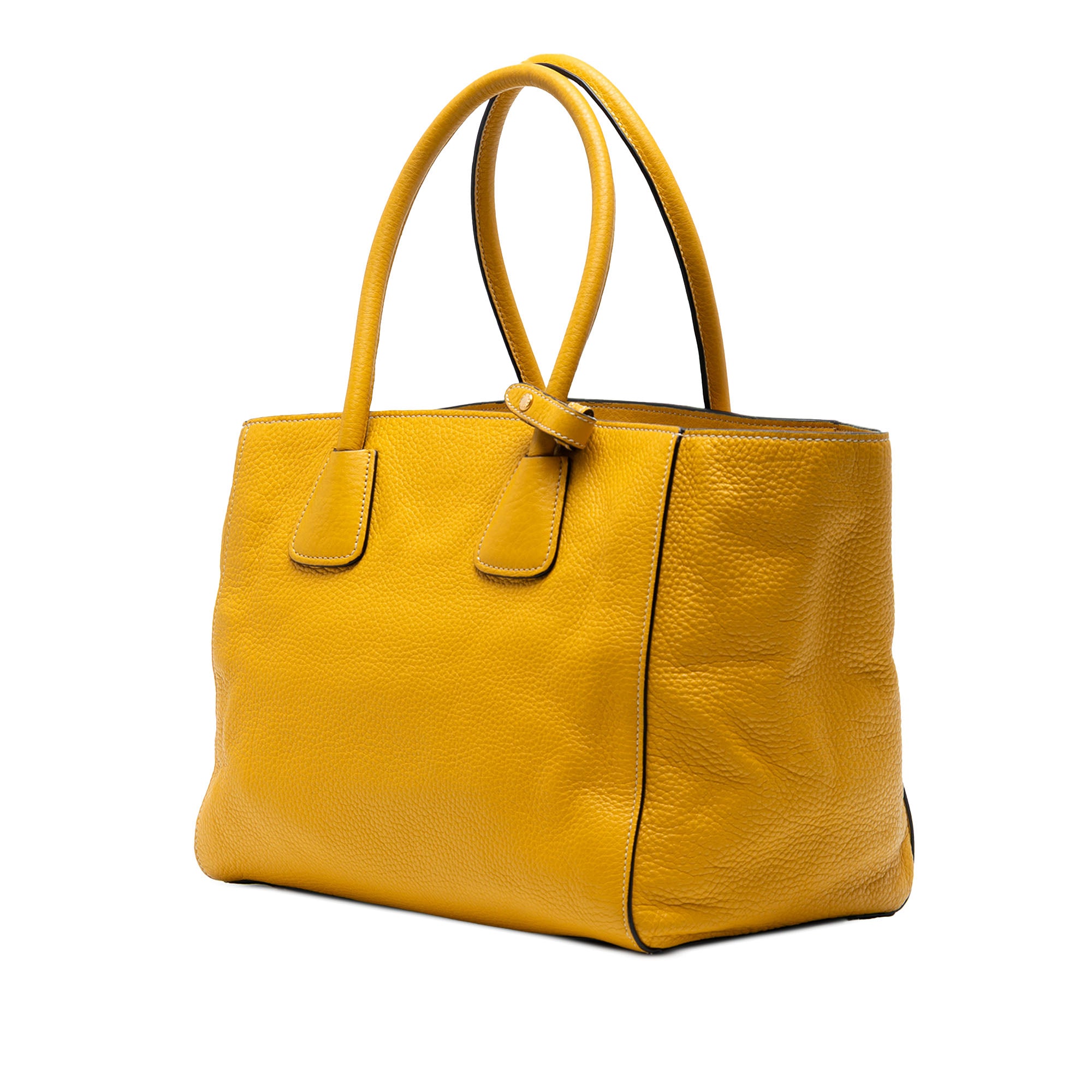 Vitello Daino Front Pocket Open Convertible Tote