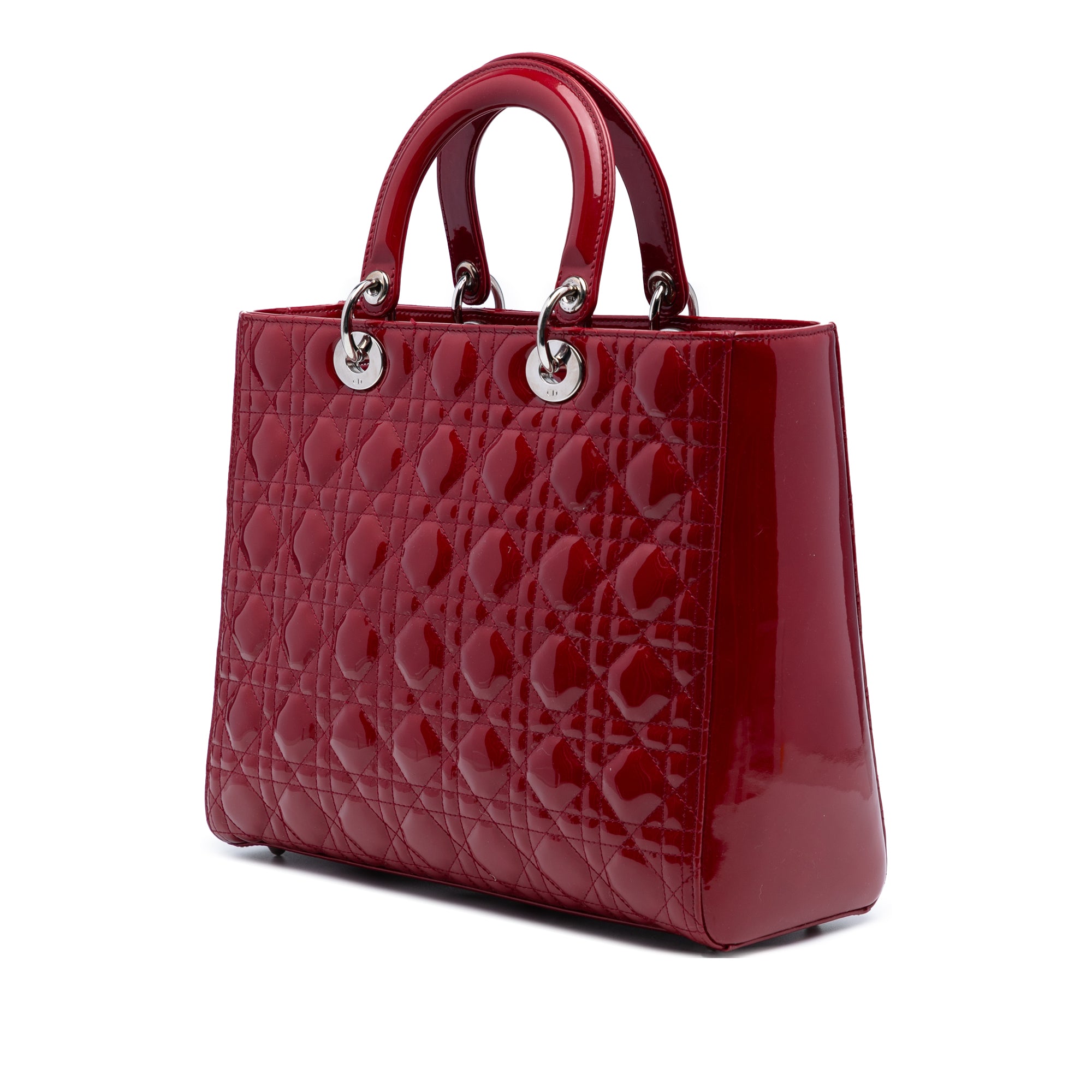 Large Patent Cannage Lady Dior