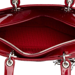 Large Patent Cannage Lady Dior