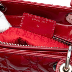 Large Patent Cannage Lady Dior