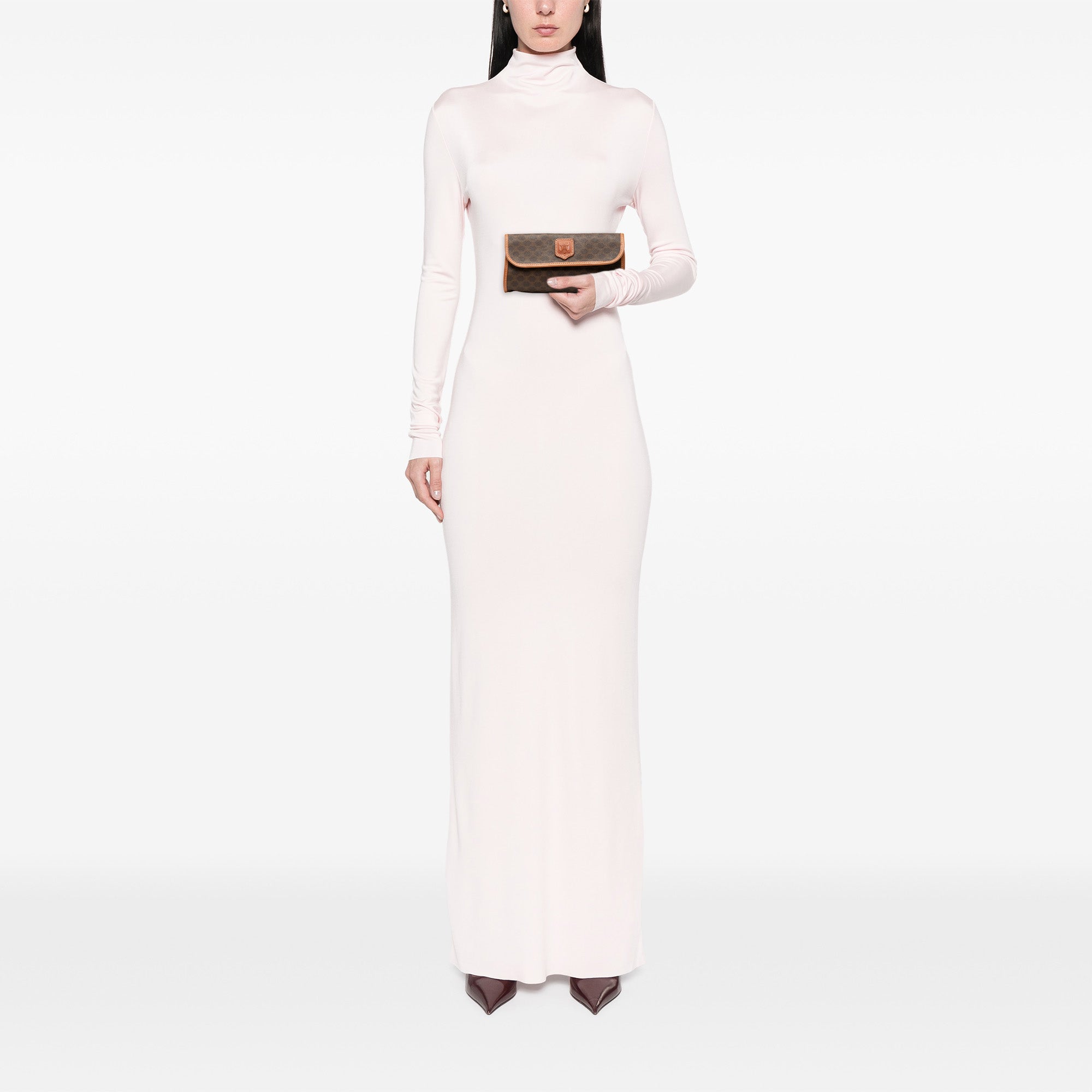 Macadam Coated Canvas Clutch