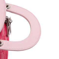 Mini Tricolor Lambskin Cannage Lady Dior