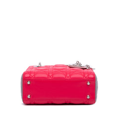 Mini Tricolor Lambskin Cannage Lady Dior