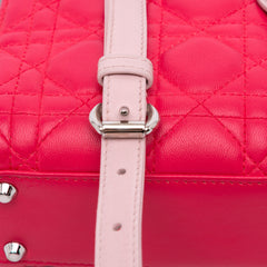 Mini Tricolor Lambskin Cannage Lady Dior
