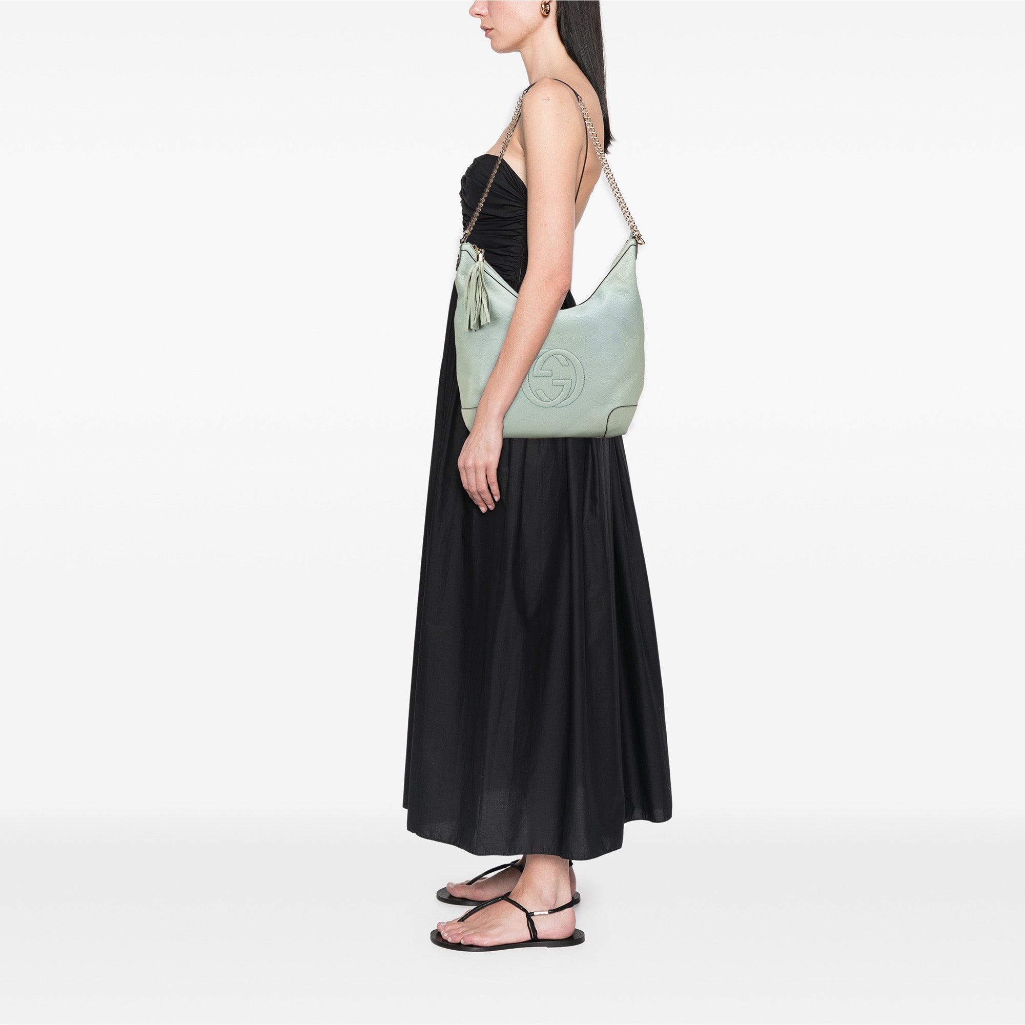 Leather Soho Chain Shoulder Bag