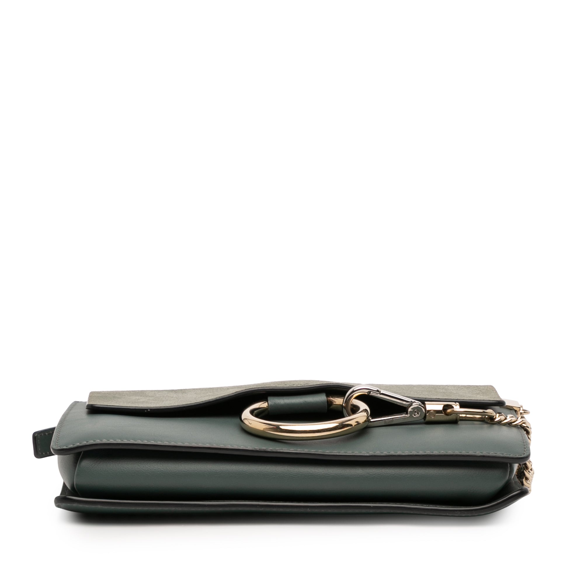 Small Suede and Calfskin Faye Crossbody