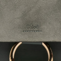 Small Suede and Calfskin Faye Crossbody