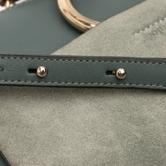 Small Suede and Calfskin Faye Crossbody